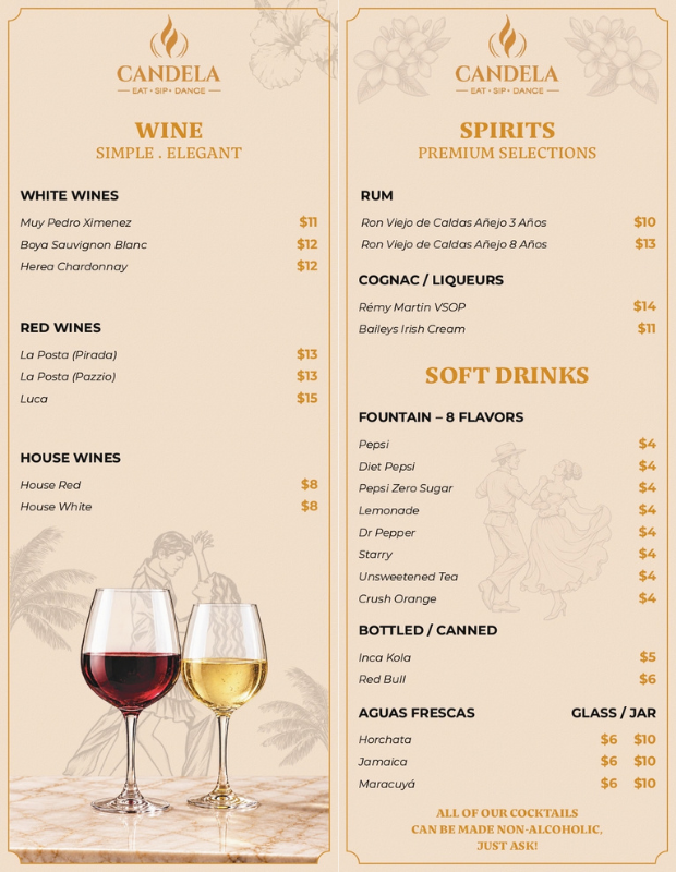Menu page